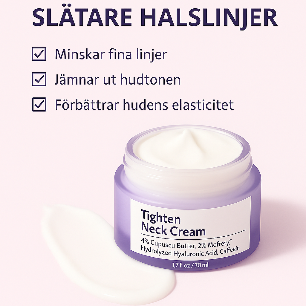 Neckure – Hals & Käklinje-kräm för fastare hud